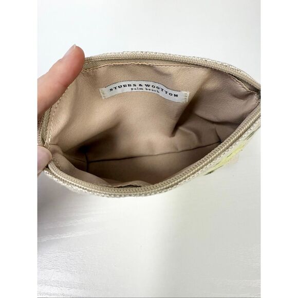 Stubbs & Wootton Mini Cosmetic Bag Hydrangea Embroidered - Picture 6 of 6